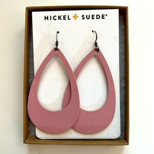 Nickel & Suede Earrings